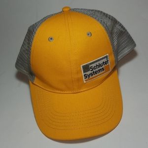 Yellow and grey trucker hat